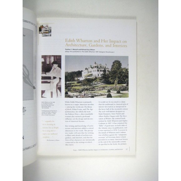 Mount Estate & Gardens: Centennial Celebration 2003 Edith Wharton Paperback - Picture 3 of 7